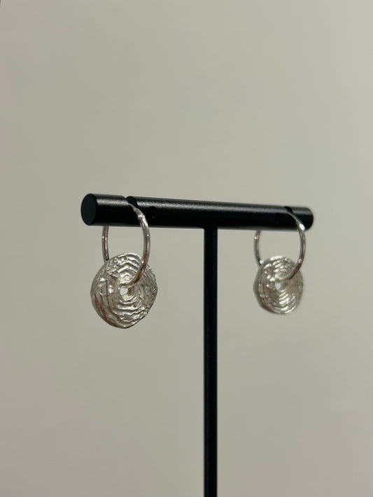 the sketched swirl earrings
