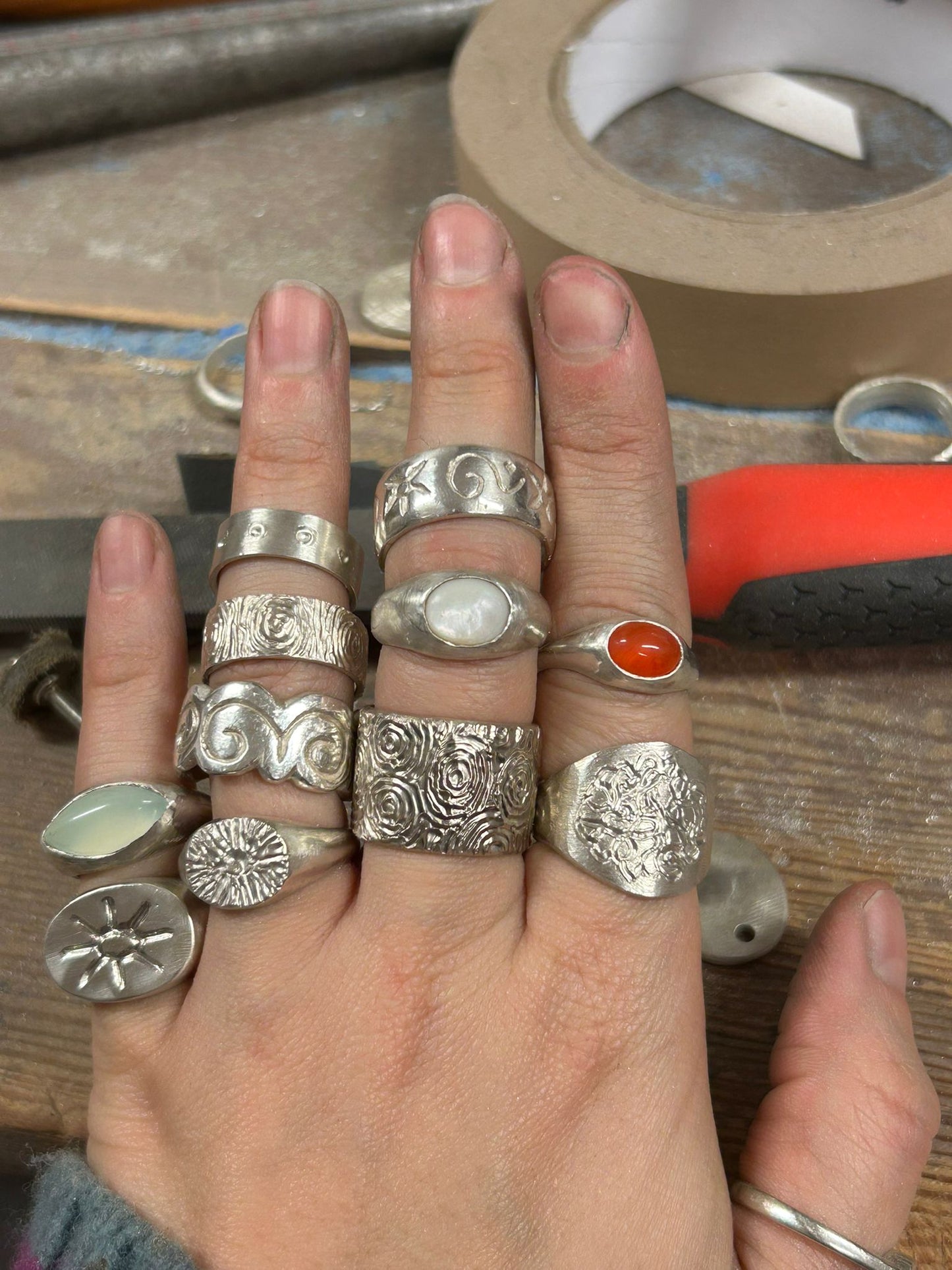 the mother of pearl ring